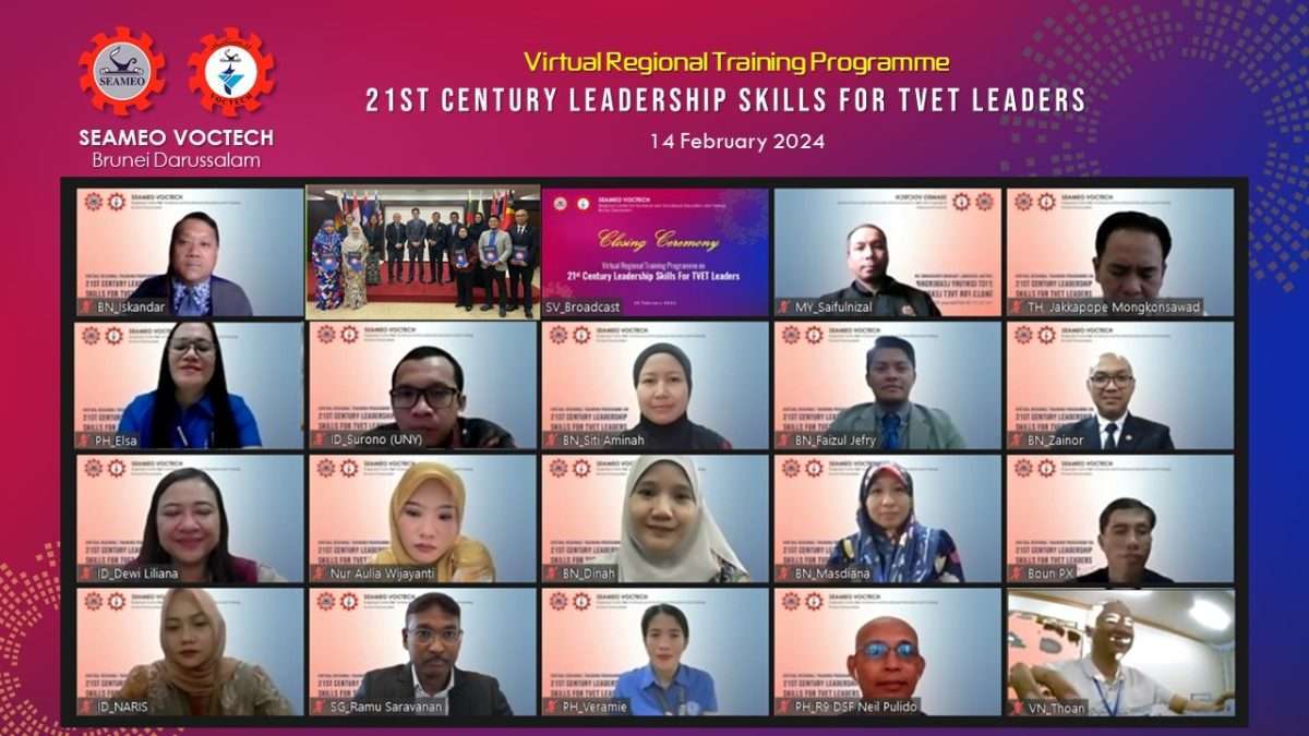 SEAMEO VOCTECH Regional Training Program Equips TVET Leaders with 21st Century Skills